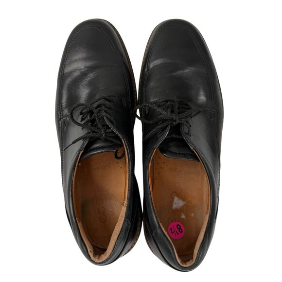 Ecco Holton Apron Toe Tie Oxford Shoes Men EU 42 US 8 Black Leather Dress Lace main image 8